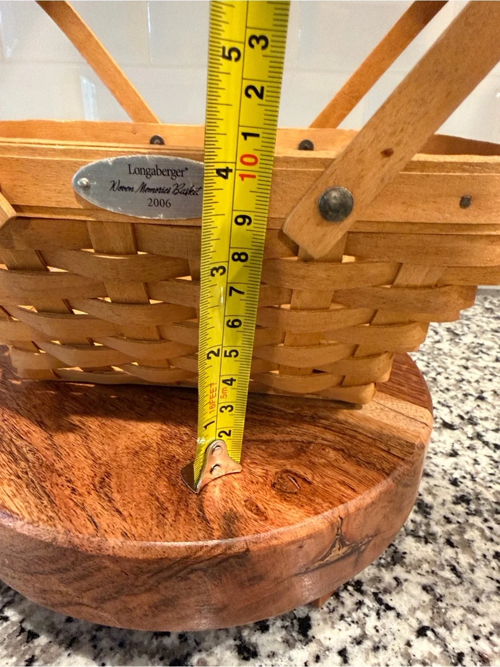 Longaberger Woven Memories Basket with Dual Handles